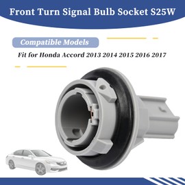 Getfarway 33302-T2A-A01 Front Turn Signal Bulb Socket S25W Compatible with Honda Accord 2013 2014 2015 2016 2017 (1 Pc)