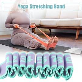 VOCOSTE Yoga Strap Yoga Stretch Band 9 Strength Spread Stretch Bands for Yoga Dance Gymnastics Ballet Expandable 1 Piece Purple