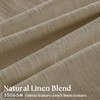 Pleated Linen Curtains 90 Inches Long for Living Room Pinch