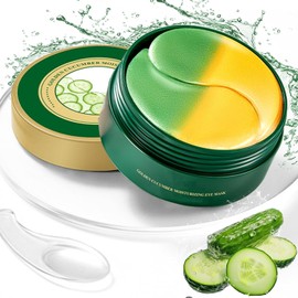 60 Parches Ojos Bolsas y Ojeras,Eye Patches,Hidratante de Larga Duración,Atenuar Las Ojeras y Las Bolsas De Los Ojos y Mejorar Las LíNeas Finas,Aliviar La Fatiga y Reafirmar La Piel