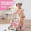 Giant bean Wooden Baby Push Walker for Girls Toddler Kids