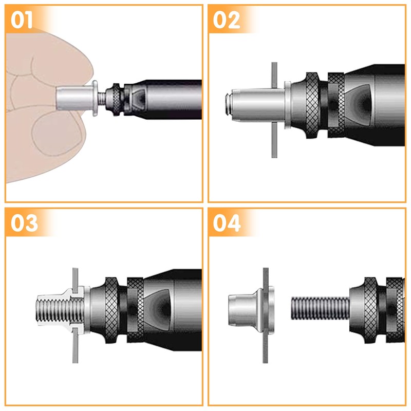 235pcs Rivet Nuts M10 M8 M6 M5 M4 M3 Aluminum