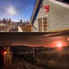 Aolyty Solar Motion Sensor Detector Siren Sound Alarm LED Warning