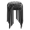 Norwood Commercial Furniture Black Stacking Stool Set - Stackable Nesting