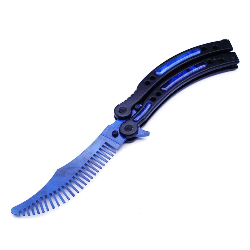 Foldable Comb Stainless Steel Butterfly Exercise Training Comb Styling Tools
