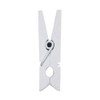 Mini Clothes Pegs, White, 25 mm, 25 pieces