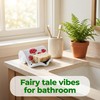 Mushroom Ceramic Soap Dish Scroll Shape Soap Holder with Self-Draining