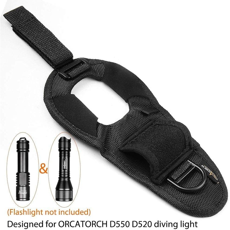 ORCATORCH WS01 Diving Flashlight Glove Hands-Free Flashlight Holder Universal Adjustable