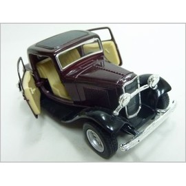 Kinsmart/kinsuma-to ◇ 1932 Ford 3 Window Coupe ◇ 1/34 daikyasutomoderuminika-/Brown