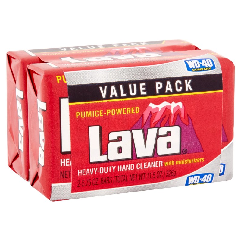 Lava Heavy-Duty Hand Cleaner Bar Soap, 5.75 oz Twin Pack