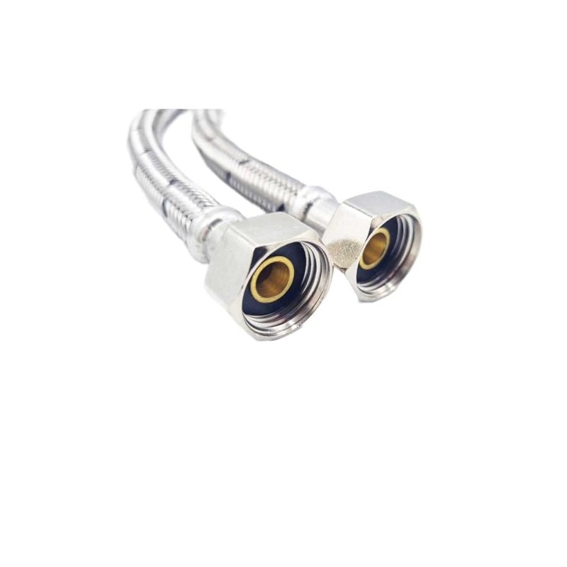 Pair of Flexible Hose Pipe Connectors Tails 1/2" x 15mm