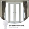 TA-VIGOR 2Pcs 29.5mm Inner diameter Curtain Rod Ball Finials, Decorative