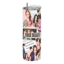 Termo Skinny Café 20 Oz K-drama True Beauty #06
