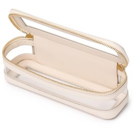 Pinkmik - Bolsa de maquillaje transparente para maquillaje, bolsa de maquillaje transparente y bolsa de aseo con cierre, pequeña bolsa de maquillaje B