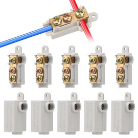 Linkstyle 10PCS 6 AWG Gauge T-Type Wire Connector Nut Kit, 80A Quick Wiring Connection Terminal, Splicing Quick Connector, Soft and Hard Wire Universal