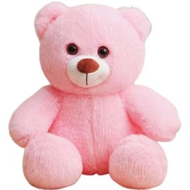 Gjlzfwbx Teddy Bear Plush Toy, 11inches Teddy Bear Stuffed Animal Christmas Birthday Valentine's Day Gifts for Kids Girl Friends(Light Pink)