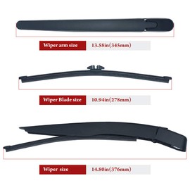 Rear Windshield Wiper Arm Blade for Ford Escape 2013-2016 Ford Explorer 2011-2016# BB5Z17526-C, Bras Essuie Glace Arriere