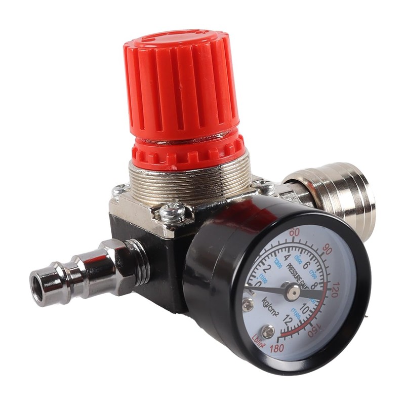 Gorise Pressure Regulator, 1/2, 1/4 Inch Regulator Compressed Air with