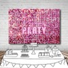 DULUDA 7x5 FT Glitter Pajama Party Backdrop Sparkling Pink Girls