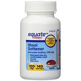 Equate - Stool Softener 100 mg, 140 Capsules (Compare to Colace) (1)