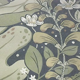 HeloHo Peel and Stick Wallpaper Dark Green Blue Floral Wallpaper Peel and Stick Self Adhesive Removable Wallpaper Waterproof Contact Paper for Living Room Bedroom Decor 16.14" X 78.7"