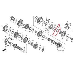 HONDA GENUINE HONDA D-RING O-RING COUTERSHAFT SPROCKET COLLAR CR125R CRF250R CRF250X
