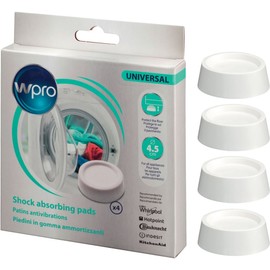 Wpro SKA202 C00380128 Washing Machine Accessories/Rubber Vibration Dampener Absorbing Pads, Pack of 4