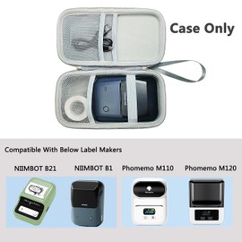 Case for NIIMBOT B21 B1 Label Maker, Label Maker Case for Phomemo M110 M120 Label Makers, Storage Bag Holder for Phomemo M110/NIIMBOT B21 Label Makers Accessories (Case Only)