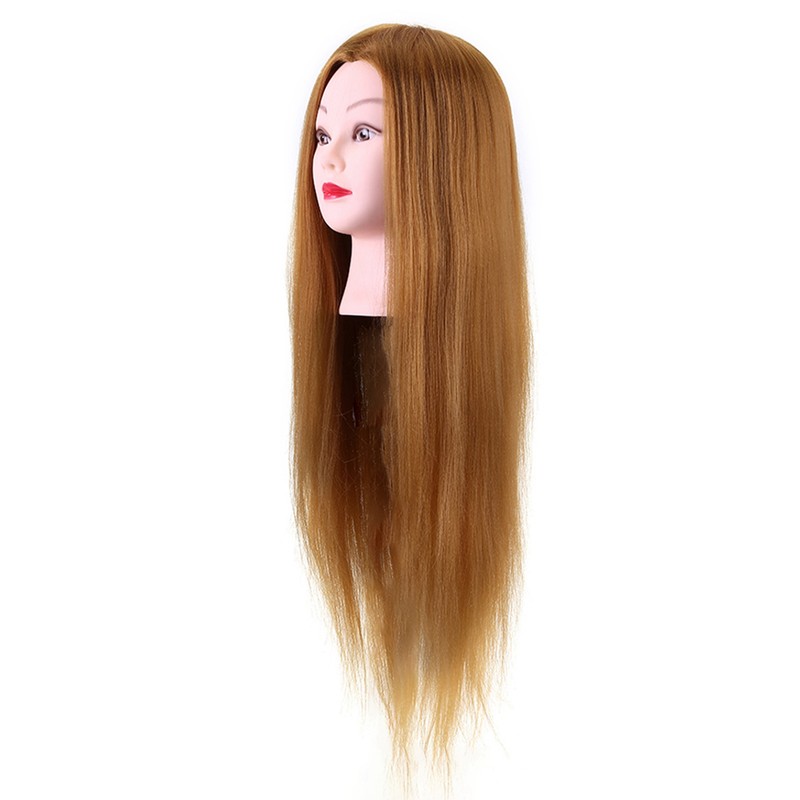 40% Real Human Hair Mannequin Head Hairdresser Training Head Cosmetology