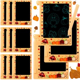 Nezyo 12 Pack Thanksgiving Party Favors Mini LCD Writing Tablet 4.4 Inch Doodle Board Erasable Electronic Painting Drawing Pads Bulk Reusable Educational Learning Toy Gifts for Kids Party Supplies