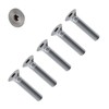 TERF® M4 X 50mm Hex Socket Countersunk Machine Screws Stainless