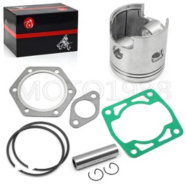 Piston & Piston Rings Kit and Gasket For EZGO 2 Cycle Gas Golf Cart 1976-1988 72mm Standard Bore 244cc EC25-DS EC25 2PG engine 14997-G1 14554-G1