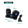 Meltec CFT-01 Car Fan, Twin Car Fan, DC 12 V,