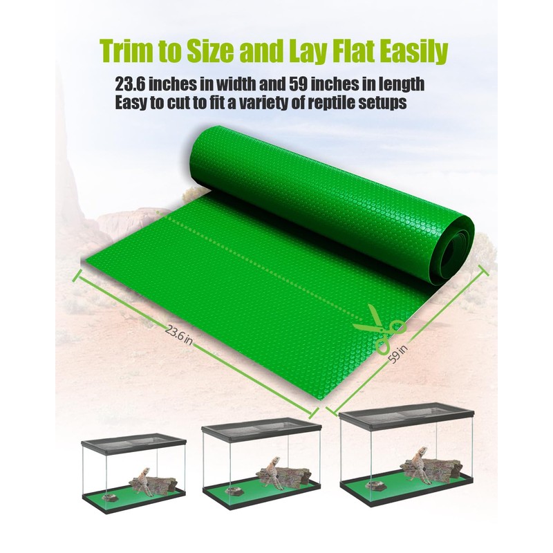 Helidrago Bearded Dragon Tank Accessories, Reptile Substrate Floor for Bearded