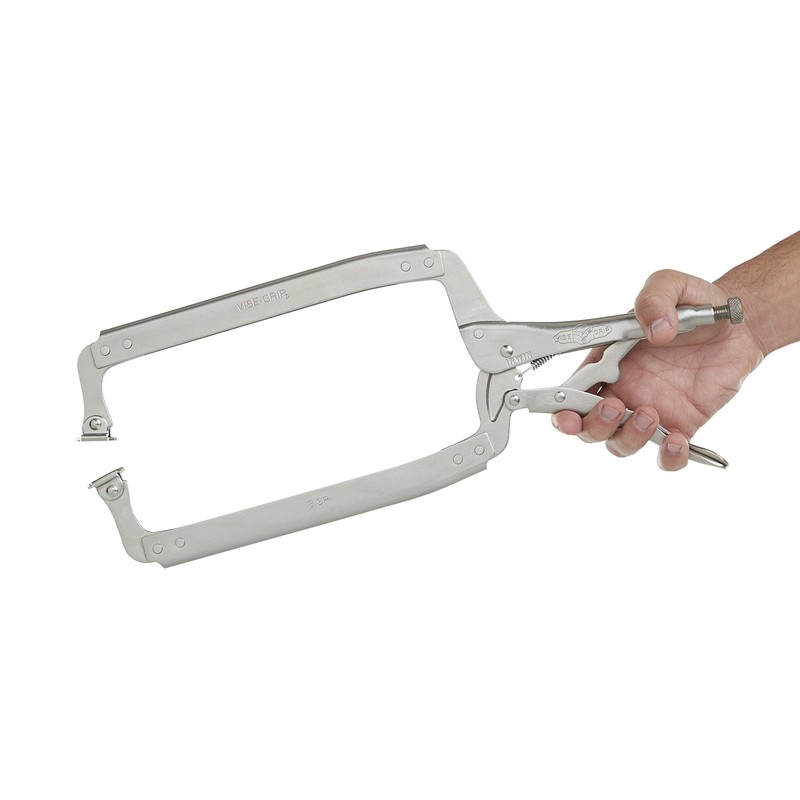 IRWIN VISE-GRIP Original C Clamp, Locking, Swivel Pad Tip, 18-Inch