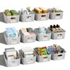 Plastic Storage Basket for Organizing 12 Pack Small Storage Bins