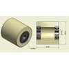 (50-50-10) 4 x 50mm Diameter Milled Nylon Rollers Made in