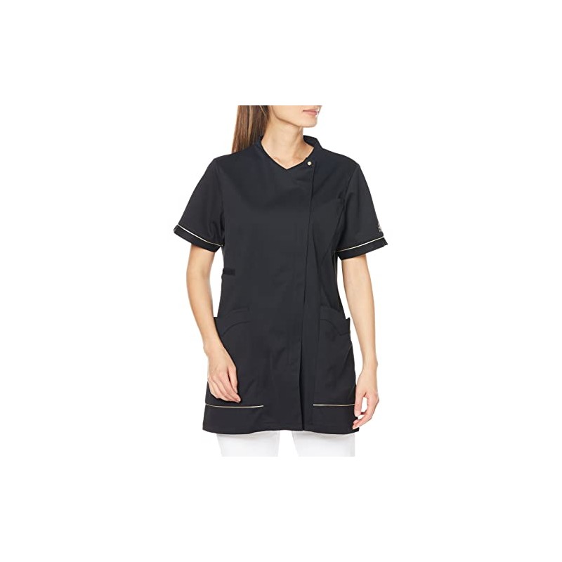 Michelle Clan MK0041 Women's Jacket (Anti-See-Through/Anti-Static/Stretch/Antibacterial/Easy Care/Industrial Washing), C-10 Black