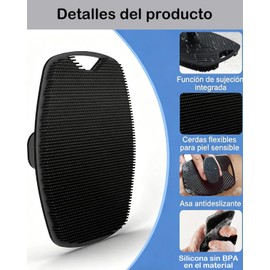4 Piezas Esponja de Silicona para Cuerpo Esponja para Ba?o, Exfoliaci?n Suave para Piel Sensible, Masaje Relajante, Estropajo para Cuerpo, Limpieza Profunda de