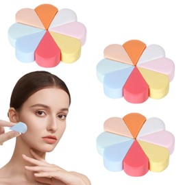 Gesichtsschwämme 24 Pcs Make-up-Schwamm Pinsel Set Beauty Gesichts-Grundierung Gesicht Nase Augen Deckkraft Verblenden Konturierung Puderquasten Textmarker Kreationen Kosmetik Werkzeug