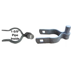 Jake Sales Chain Link Gate Hinge - 1-3/8" thru 3" Chain link Gate Post Hinge - 5/8 Pin - 1-5/8" Post Hinge w/Bolt (chain link gate hinge)