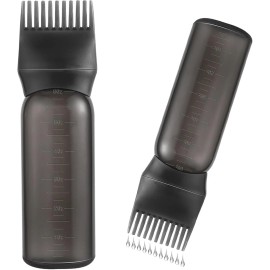 FXSPLCZ Root Comb Applicator Bottle for Hair Dye Oil 6oz
