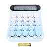 Mechanical Switch Calculator, 24 Keys Auto Sleep Desktop Large LCD