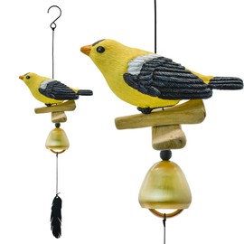 MrMrKura Wind Chime, Metal Style, Bird Wind Chime, Doorbell, Entryway, Outdoor, Indoor, Entrance Chime, Car, Interior, Door Chime, Home Decoration, Crafts, Healing Sound, Present, Summer Wind Story