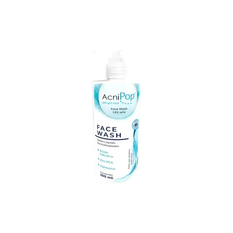 Acnipop Face Wash Jabón Líquido Dermolimpiador 200ml