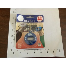 Bev Key® Vintage NOS Miller Lite Beer Bev Key® 3 in 1 Beer Can Bottle Opener KeyChain