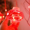 Chinese New Year Red Lantern Curtain Lights LED Spring Festival