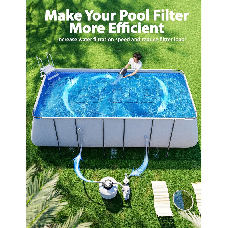 SUMMERBUDDY Pool Clarifier for Above Ground Pools and Inground Pool,