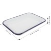 Angoily Enamelware Roasting Pan 3pcs, 12 X 8 Oblong Baking