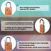 Diyife TSA Luggage Locks, Pack of 2 4-Digit Combination Locks,